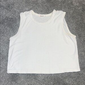 White Sleeveless Top